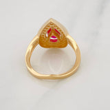 Tear Drop Ring 4.45g / T6 1/4 Yellow Gold 18K