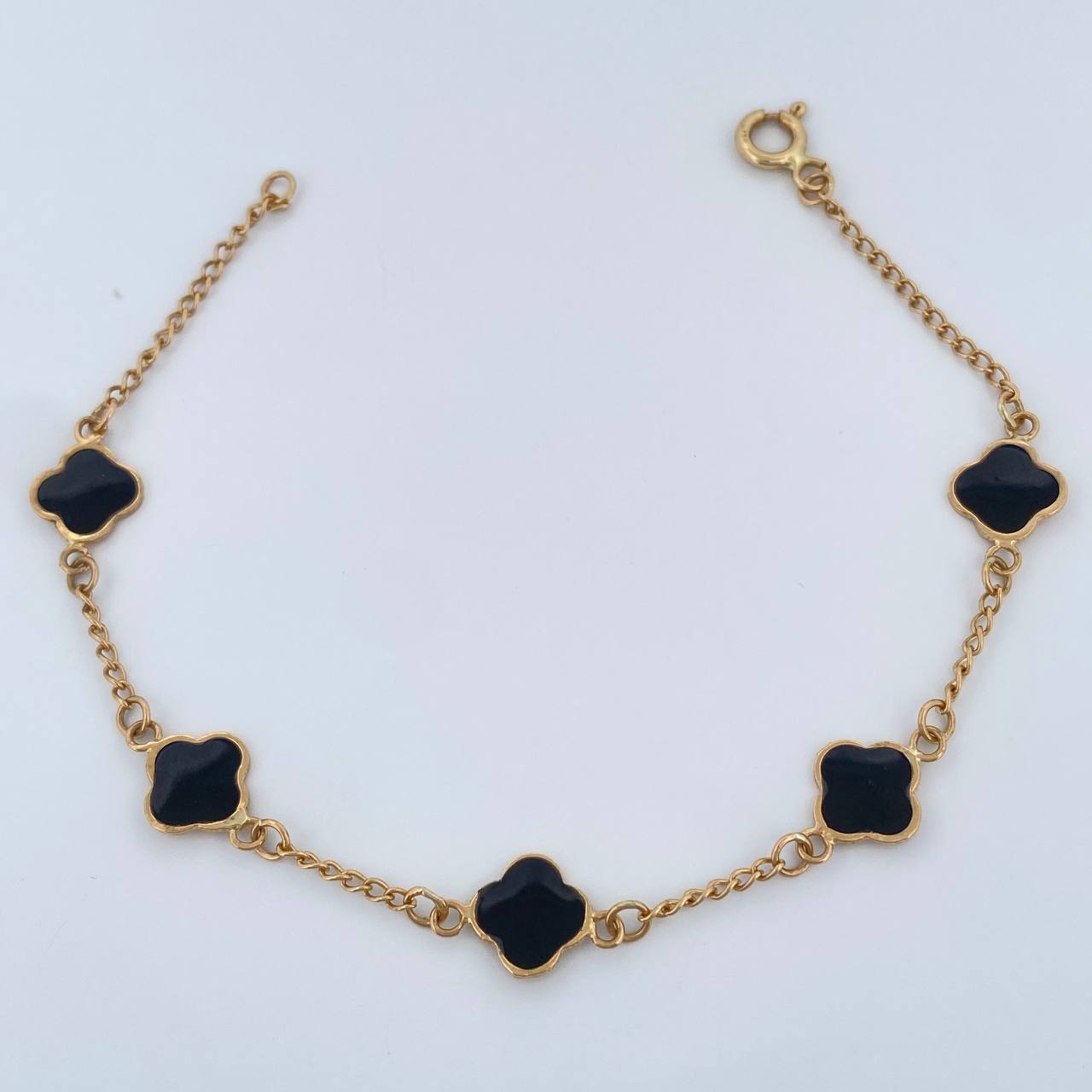 Clover Bracelet Classic Link 2.6gr / 7 in / 1.43mm 18K Gold Yellow &