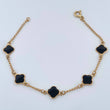 Clover Bracelet Classic Link 2.6gr / 7 in / 1.43mm 18K Gold Yellow &