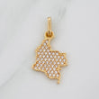 Dije Mapa de Colombia 1.2g / 1/2 in Oro Amarillo 18K