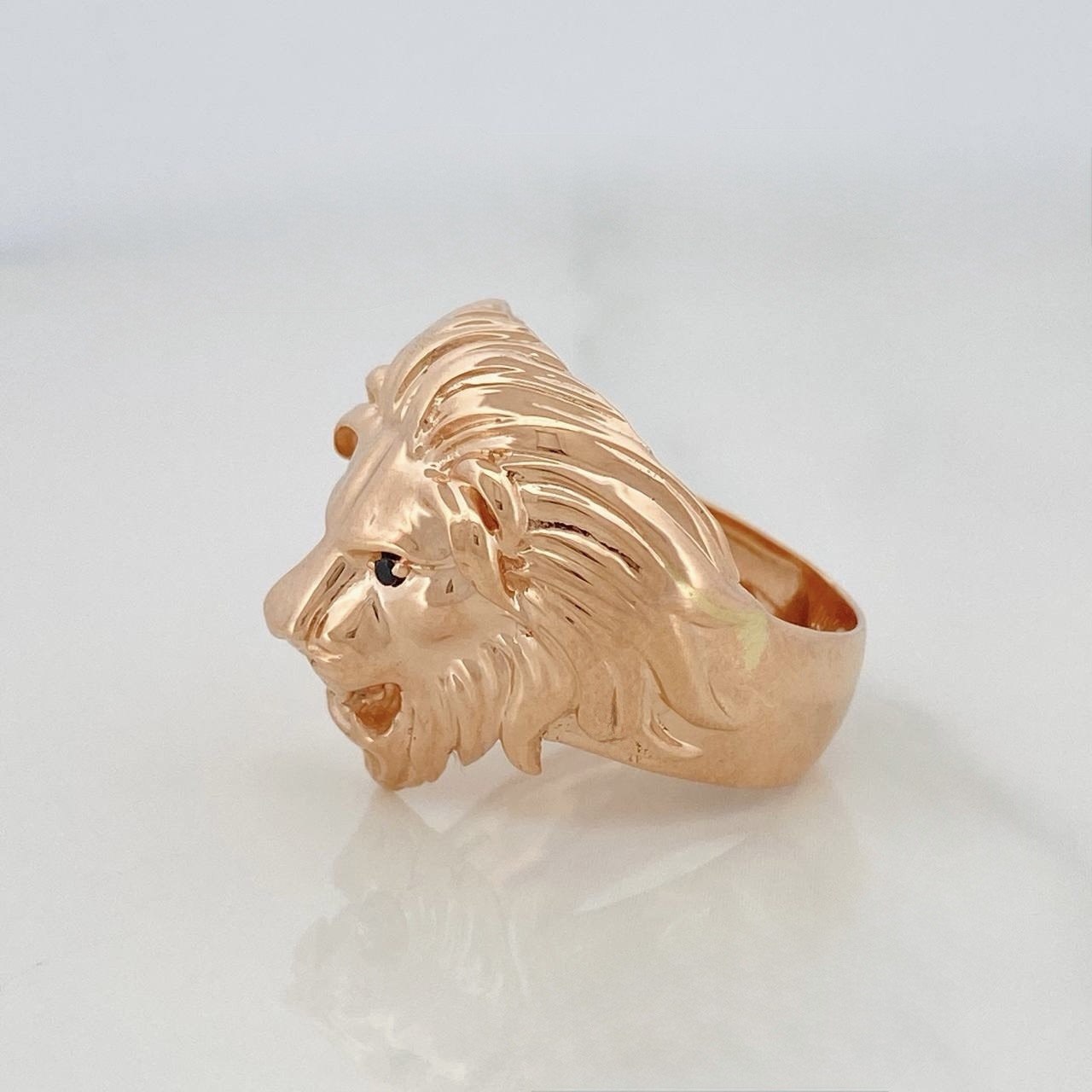 Anillo León 6.3g / T10 Oro Rosa 18K
