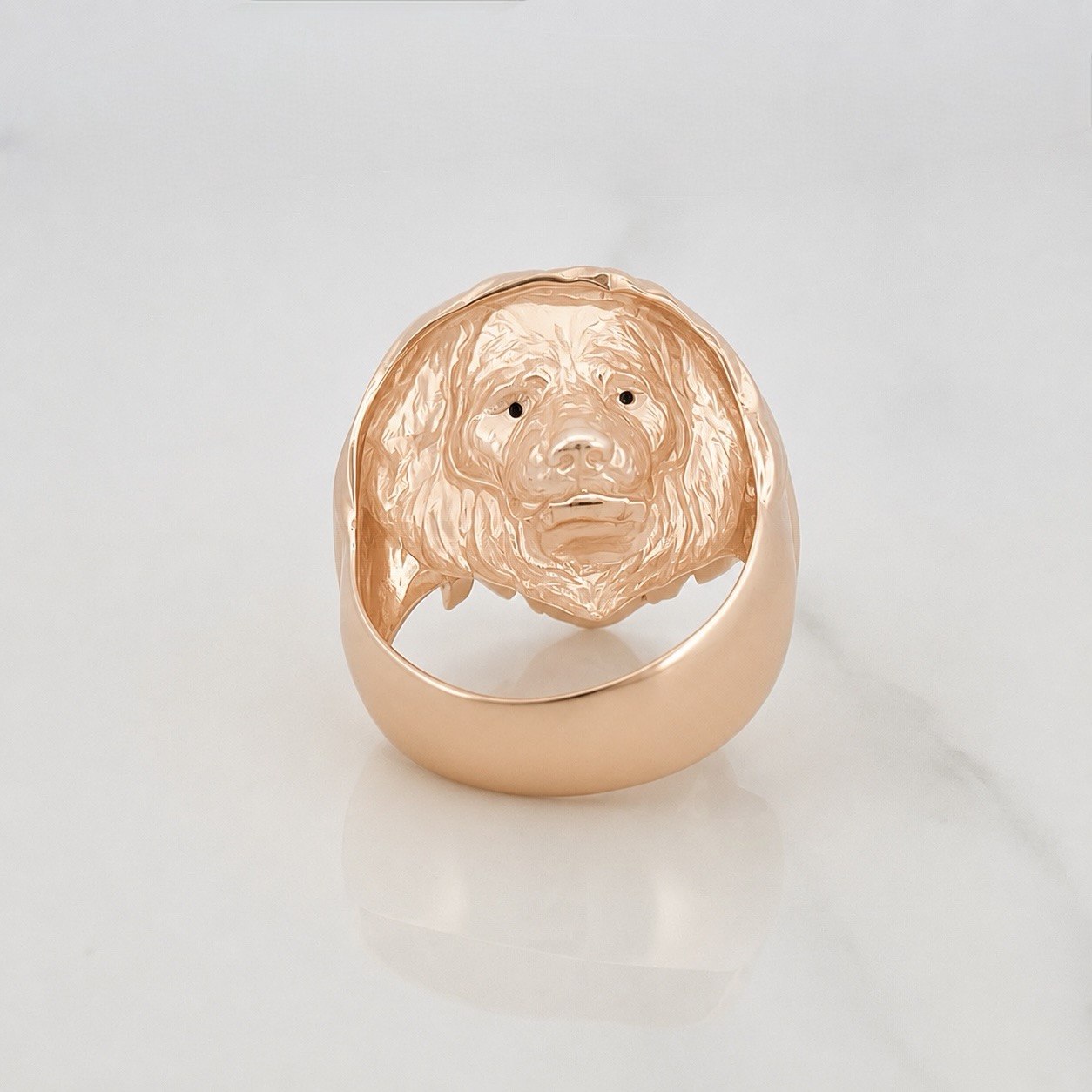 Anillo León 6.3g / T10 Oro Rosa 18K