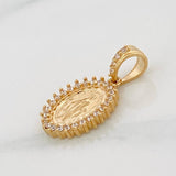 Pendant Miraculous Virgin 1.75g / 3/4 in Yellow Gold 18K