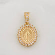 Pendant Miraculous Virgin 1.75g / 3/4 in Yellow Gold 18K