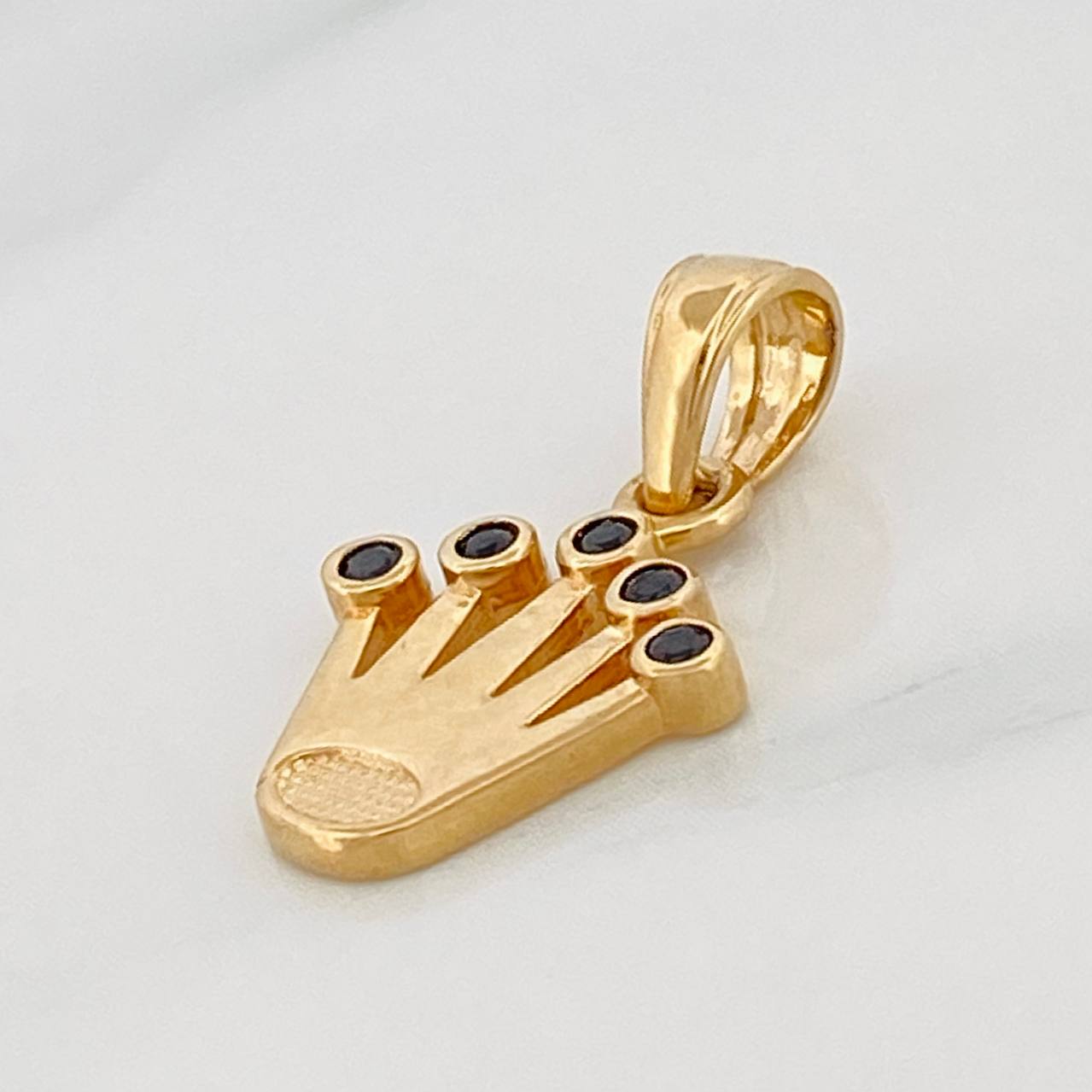 Dije Corona 1.2g / 3/4 in Oro Amarillo 18K
