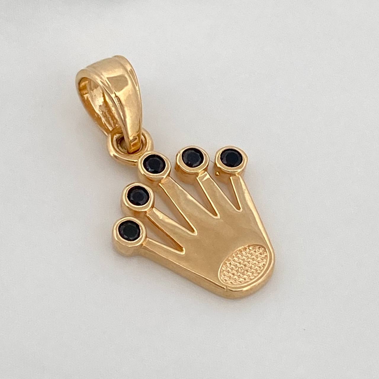Dije Corona 1.2g / 3/4 in Oro Amarillo 18K