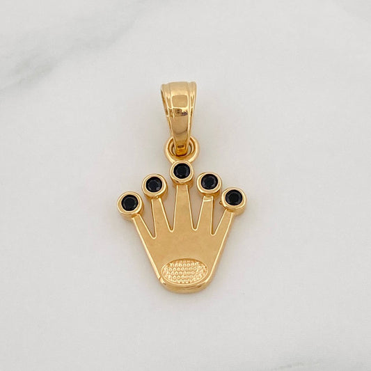 Dije Corona 1.2g / 3/4 in Oro Amarillo 18K