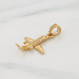 Dije Avión 1.2g / 3/4 in Oro Amarillo 18K