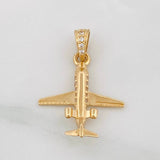 Dije Avión 1.2g / 3/4 in Oro Amarillo 18K