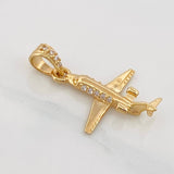 Dije Avión 1.2g / 3/4 in Oro Amarillo 18K