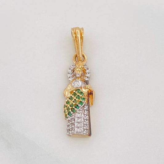 Dije San Judas Tadeo 1.45g / 3/4 in Tres Oros 18K