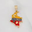 Dije Mapa de Colombia 2.35g / 1 in Oro Amarillo 18K