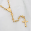 Rosary Virgin Miraculous Cross Christ 6.25g / 19 3/4 in / 3mm Yellow Gold 18K