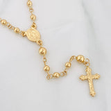 Rosary Virgin Miraculous Cross Christ 6.25g / 19 3/4 in / 3mm Yellow Gold 18K