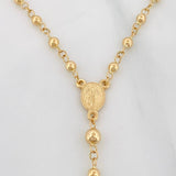 Rosary Virgin Miraculous Cross Christ 6.25g / 19 3/4 in / 3mm Yellow Gold 18K