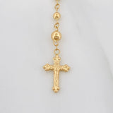 Rosary Virgin Miraculous Cross Christ 6.25g / 19 3/4 in / 3mm Yellow Gold 18K