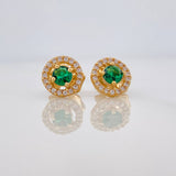 Topos Halo Circulo 2.3g / in / 8.3mm Oro Amarillo 18K