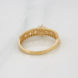 Anillo Churumbela Corazones 2.35g / T6 Oro Amarillo 18K