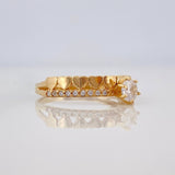 Anillo Churumbela Corazones 2.35g / T6 Oro Amarillo 18K