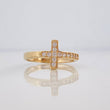 Cross Ring 1.75g / Size 6 1/4 Yellow Gold 18K