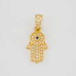 Pendant Hamsa Hand 1.2g / 3/4 in Yellow Gold 18K