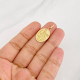 Dije Placa San Miguel Arcangel 2.15g / 3/4 in Oro Amarillo 18K