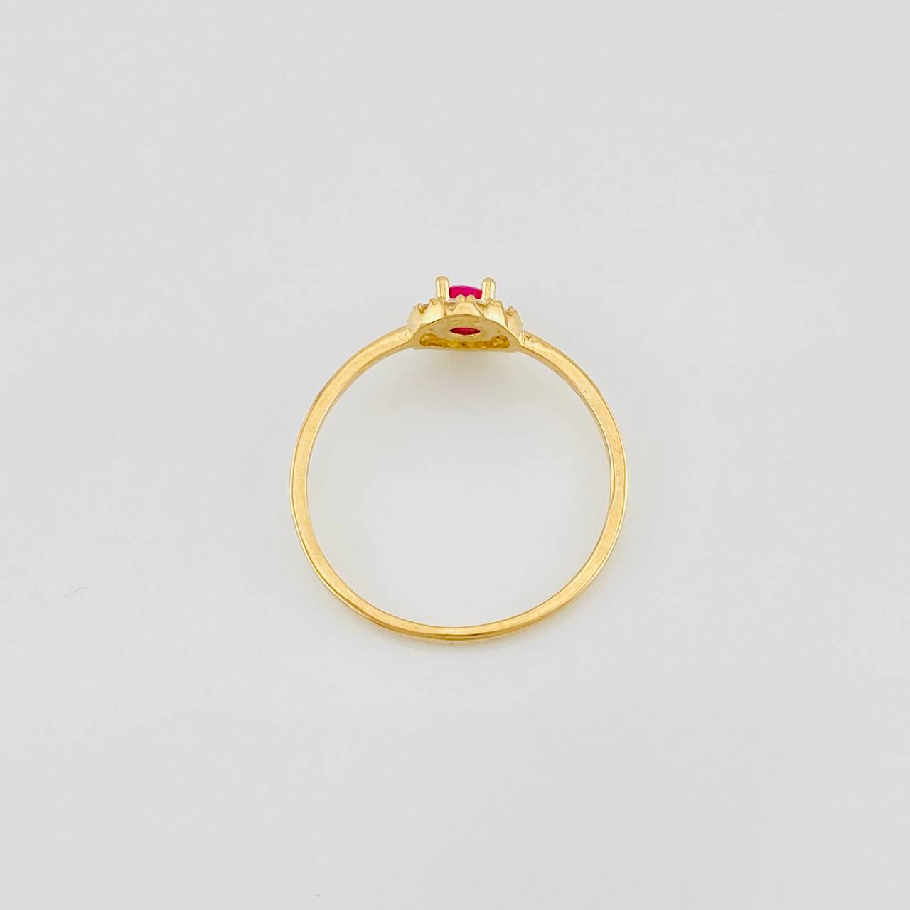 Halo Circle Ring 1.5g / T7 Yellow Gold 18K