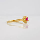 Halo Circle Ring 1.5g / T7 Yellow Gold 18K