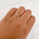 Halo Circle Ring 1.5g / T7 Yellow Gold 18K