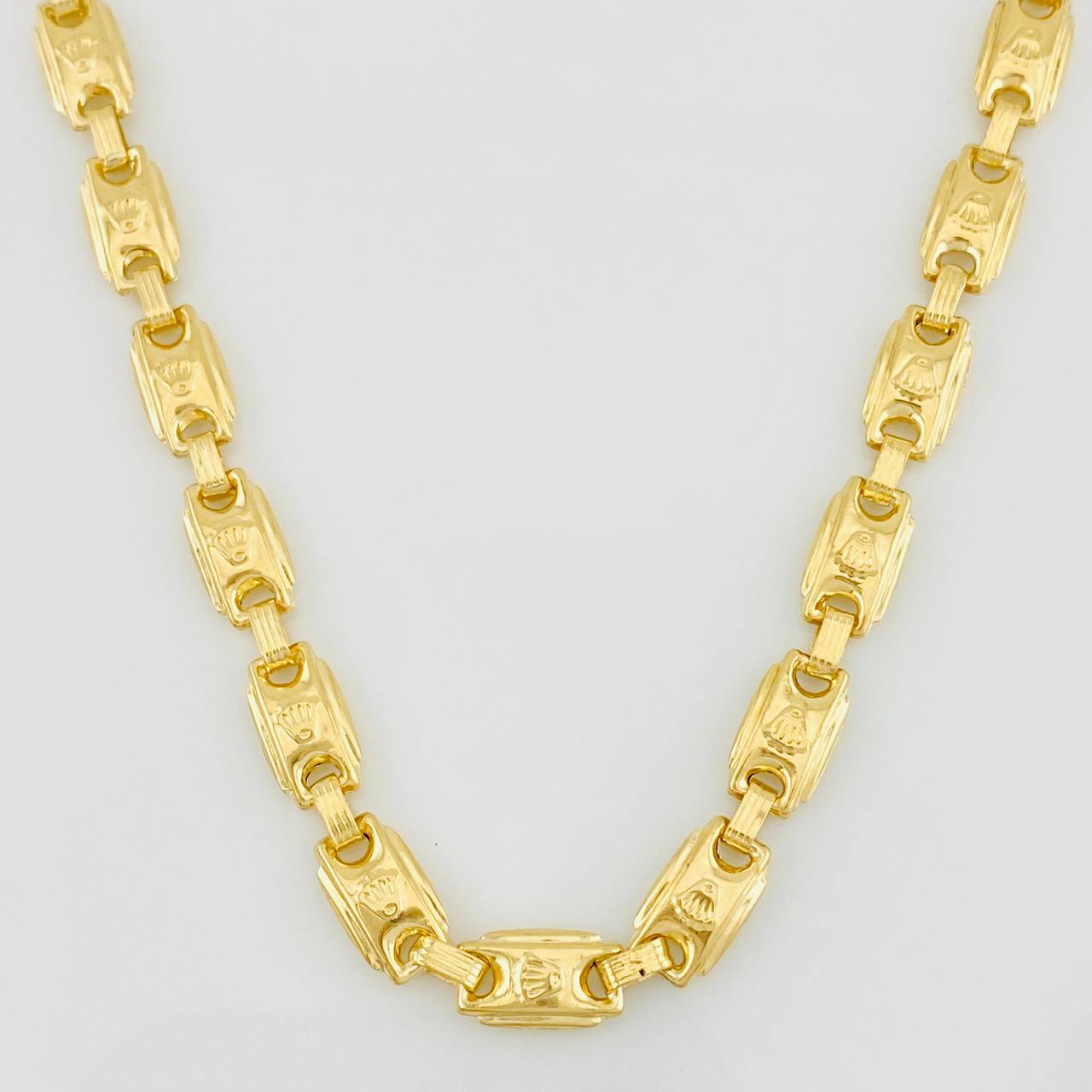 Cadena Cadena Rustica Corona 18.95g / 24 in / 5.7mm Oro Amarillo 18K