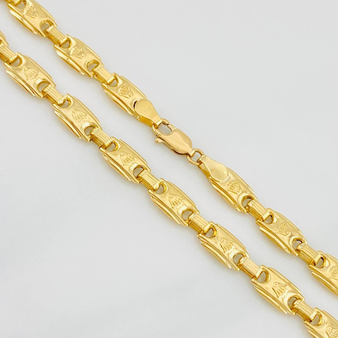 Cadena Cadena Rustica Corona 18.95g / 24 in / 5.7mm Oro Amarillo 18K