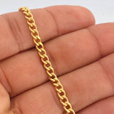 Pulso Cubano 2.8gr / 7 1/2 in / 3mm Oro Amarillo +1 18K $