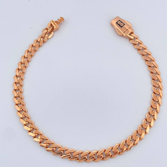 Pulso Cubana Monaco 6.35gr / 7 1/2 in / 5mm Oro Rosa +4 18K $