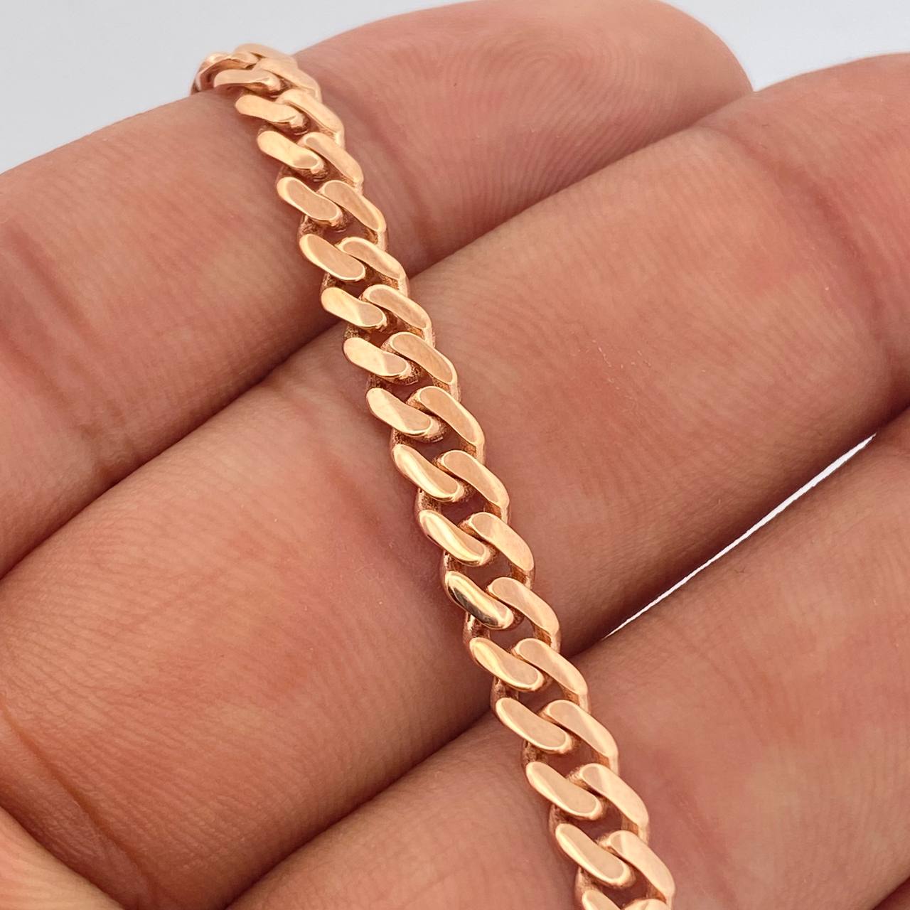 Pulso Cubana Monaco 6.35gr / 7 1/2 in / 5mm Oro Rosa +4 18K $