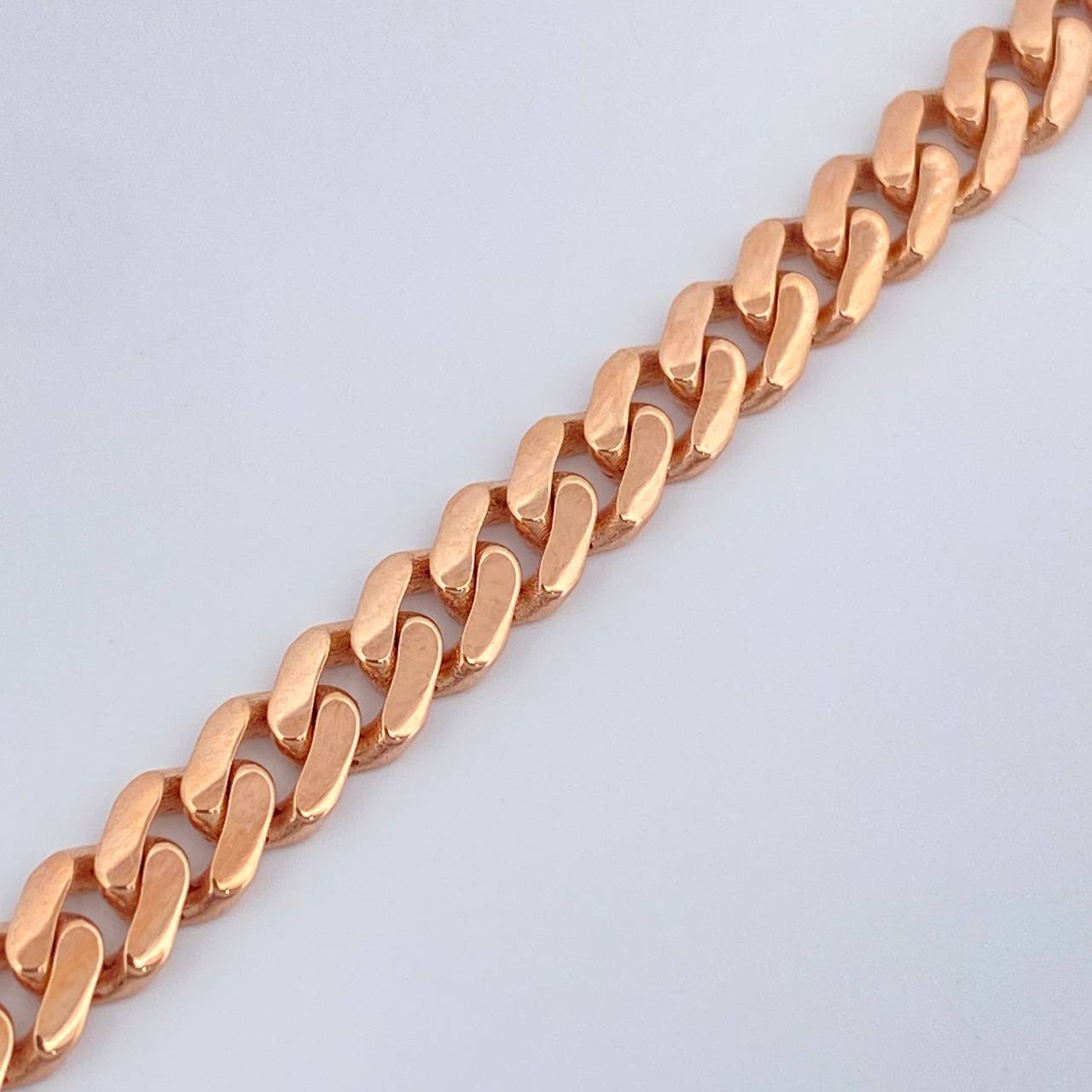 Pulso Cubana Monaco 7.05gr / 8 in / 4.7mm Dos Oros Blanco Rosa  +4 18K $