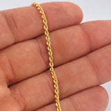 Pulso Lazo 1.5gr / 7 3/4 in / 2mm Oro Amarillo +3 18K $