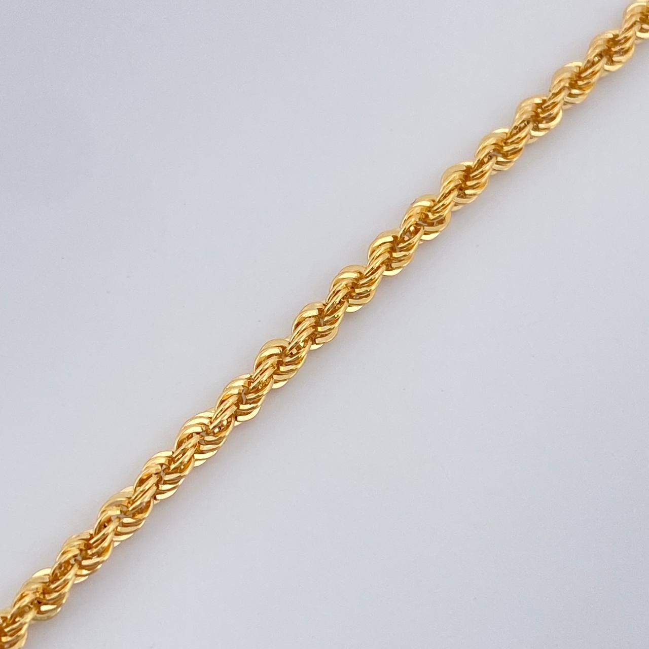 Pulso Lazo 1.5gr / 7 3/4 in / 2mm Oro Amarillo +3 18K $