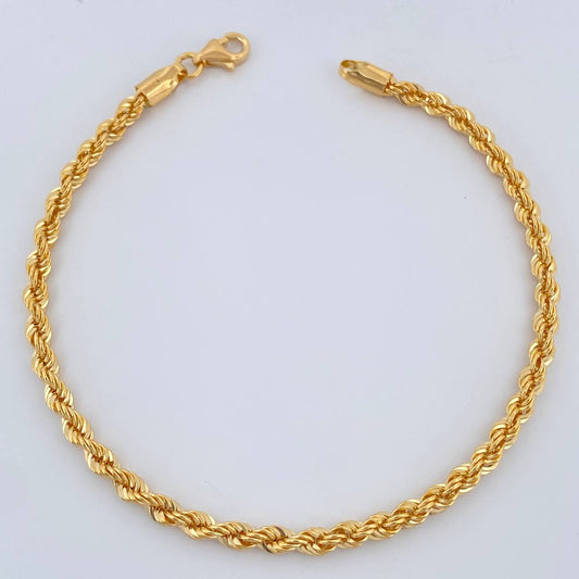 Pulso Lazo 2.9gr / 7 1/2 in / 3mm Oro Amarillo +3 18K $