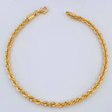 Pulso Lazo 2.9gr / 7 1/2 in / 3mm Oro Amarillo +3 18K $