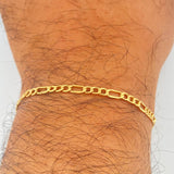 Figaro Bracelet 2.2gr / 7 1/2 in / 3mm Yellow Gold +1 18K $
