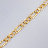 Pulso Figaro 1.85gr / 7 3/4 in / 3mm Oro Amarillo +1 18K $