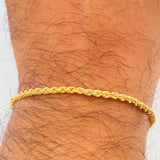 Pulso Lazo 1.5gr / 7 3/4 in / 2mm Oro Amarillo +3 18K $
