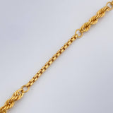 Pulso Lazo Veneciana 2.4gr / 7 1/2 in / 2mm Oro Amarillo +3 18K $