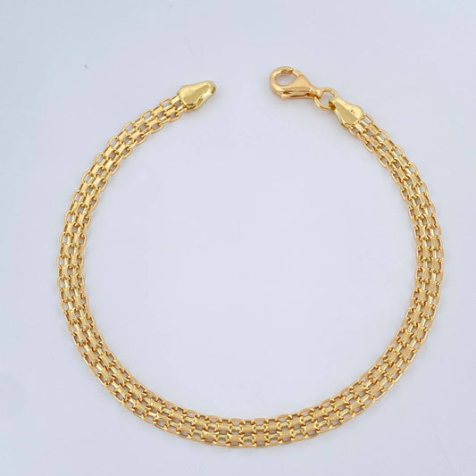 Pulso Chino 3.75gr / 8 in / 5mm Oro Amarillo +1 18K $