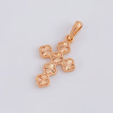 Diamond Cut Clover Pendant 2.25g / 1 1/4 in 18K Rose Gold