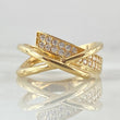 Overlapping Curve Ring 4.15gr / Size 7 / 18K Gold *