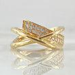 Overlapping Curve Ring 4.15gr / Size 6 / 18K Gold