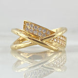 Overlapping Curve Ring 4.15gr / Size 6 / 18K Gold