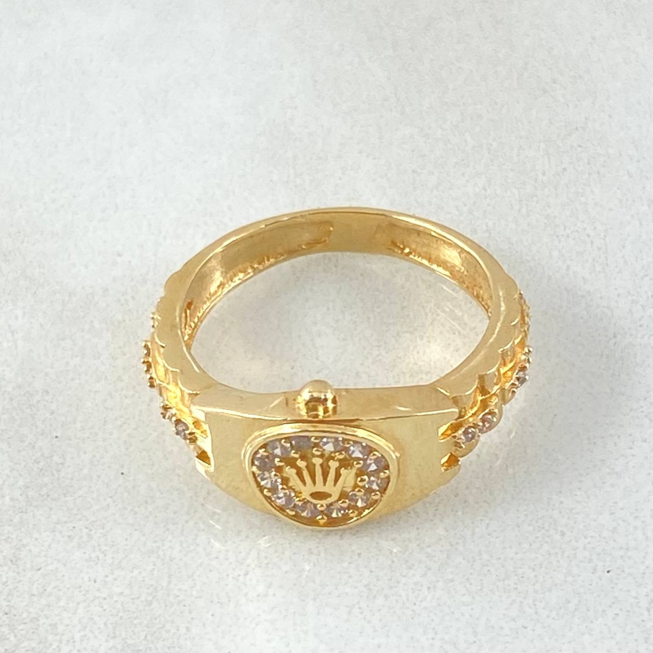 Petit Crown Belt Ring 3.2gr / Size 5 1/2 / 18K Gold *