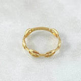 GC Ring 2.4gr / Size 7 1/4 / 18K Gold *